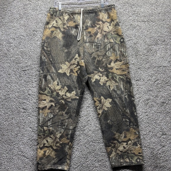 Jerzees Other - VTG Realtree Camo Jerzees Outdoors Drawstring Sweatpants Size XL USA Made Hunt